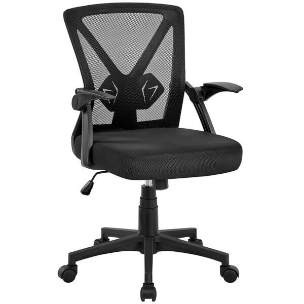 Yaheetech Computer Mesh Chair with Flip-up Arms Adjustable Height - Image 5