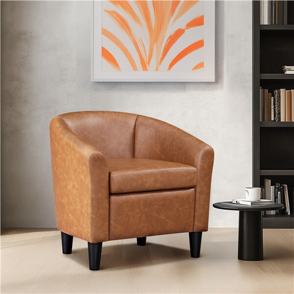 Yaheetech Upholstered Barrel Chair - Image 11