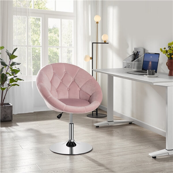 Yaheetech Height Adjustable Modern Round Barrel Chair - Image 10