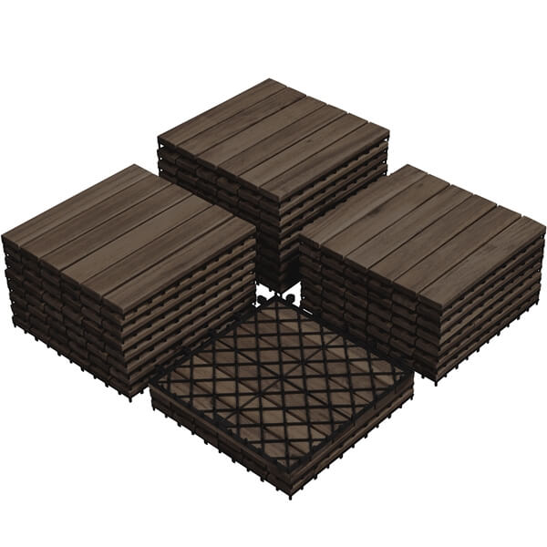 Yaheetech 27pcs Acacia Wood.Interlocking Deck Tiles - Image 16