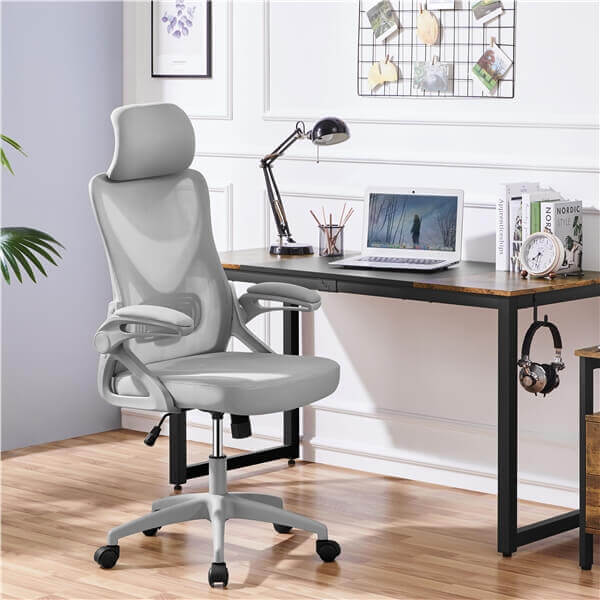 Yaheetech High Back Mesh Office Chair with 90?? Flip-up Armrest - Image 9