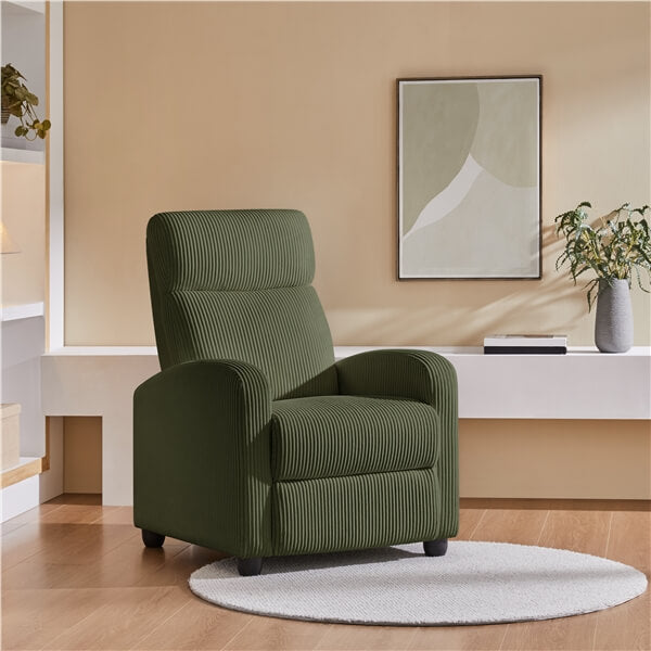 Yaheetech Recliner Chair Corduroy Recliner Sofa - Image 12