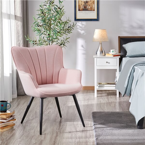 Yaheetech Pleated Fabric Armchair - Image 19