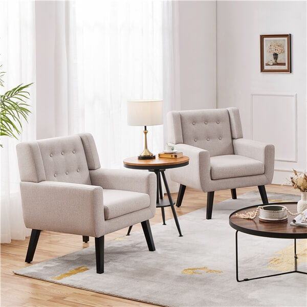 Yaheetech Modern Button Tufted Armchair - Image 10