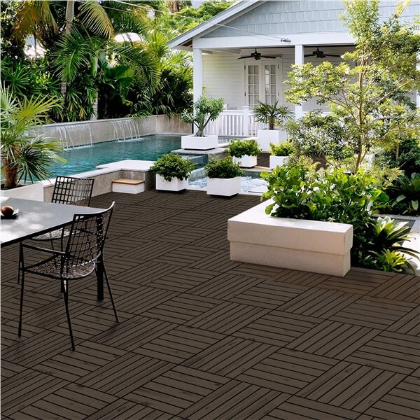Yaheetech 27pcs Acacia Wood.Interlocking Deck Tiles - Image 20