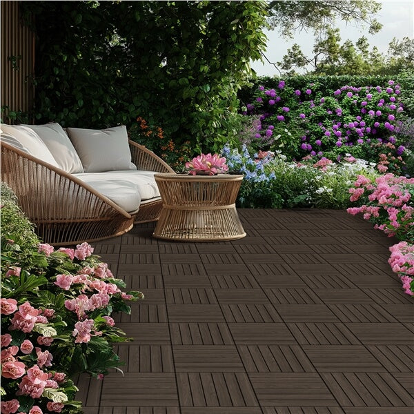 Yaheetech 27pcs Acacia Wood.Interlocking Deck Tiles - Image 19