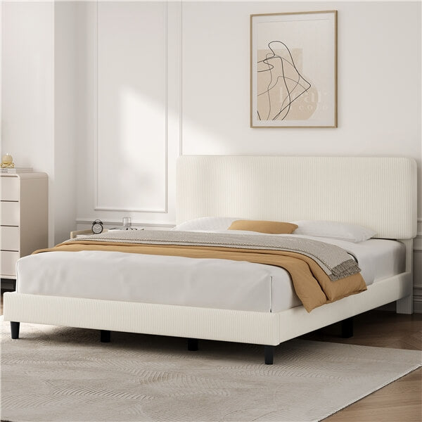 Yaheetech King Size Upholstered Bed - Image 2
