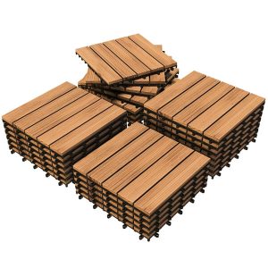 Yaheetech 27PCS Interlocking Patio Deck Tiles