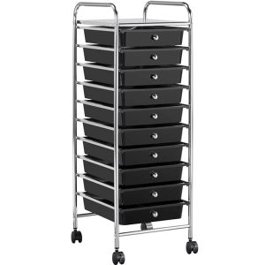 Yaheetech 10 Drawer Rolling Storage Cart