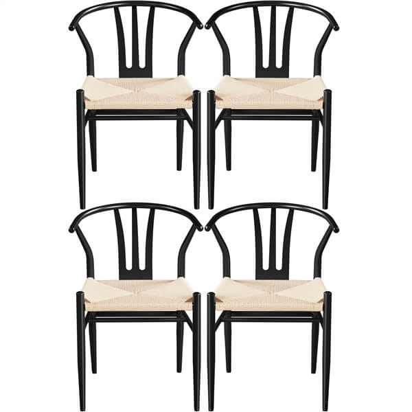 Yaheetech 2PCS Weave Arm Chair - Image 3