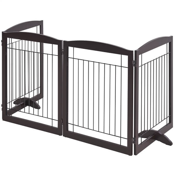 Yaheetech 32-inch Tall Dog Gate Extra Wide Pet Gate for Dogs - Image 2