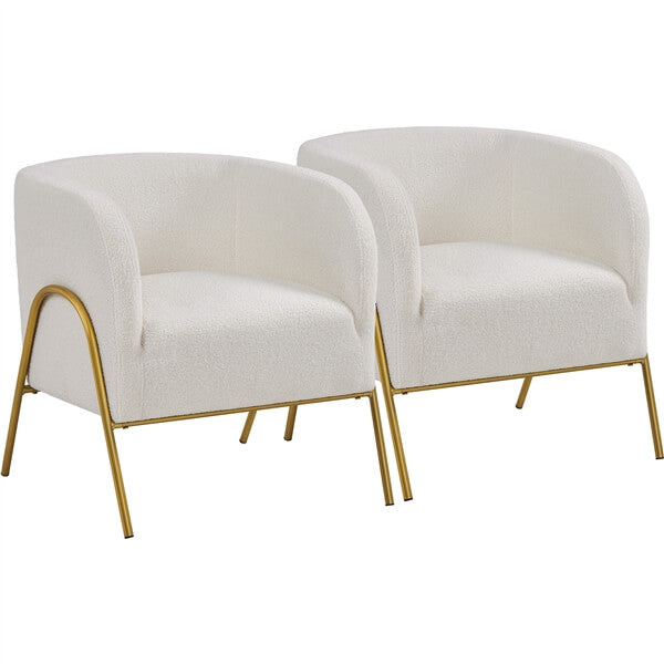 Yaheetech Modern Boucle Armchair - Image 9