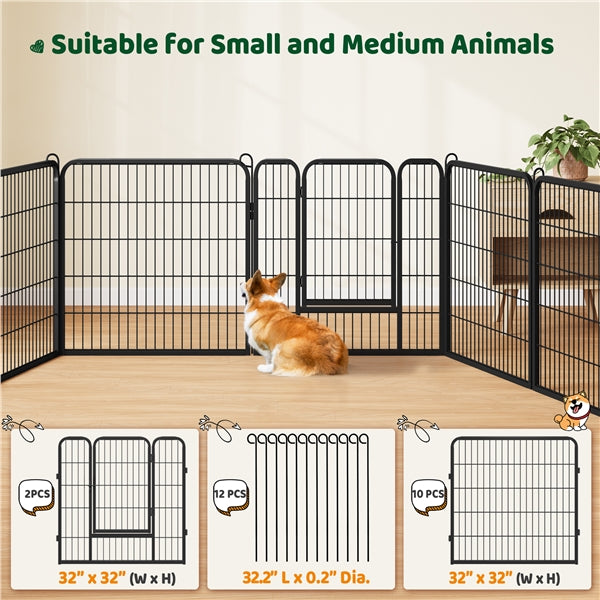 Yaheetech Wide Panel Dog Playpen. 12 Panels 24/32 inch - Image 3