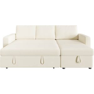 Yaheetech Sectional Sofa L-Shaped Sofa Couch Bed