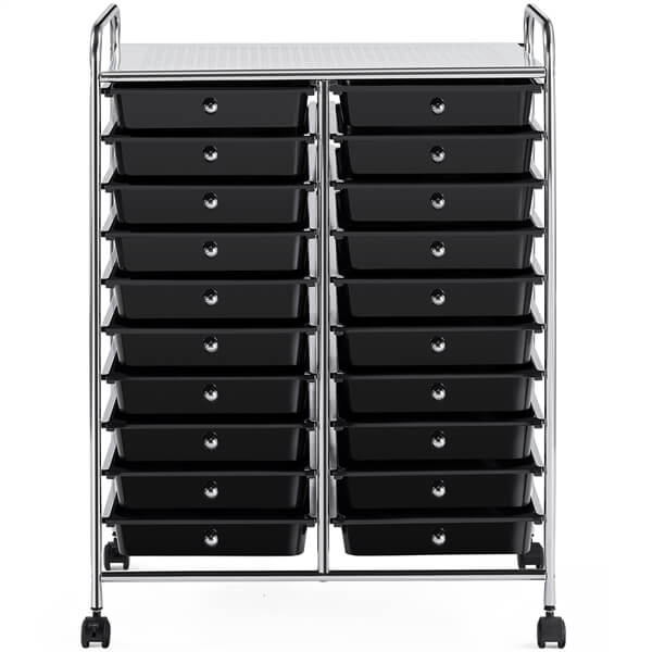 Yaheetech 20-Drawer Rolling Storage Cart - Image 2