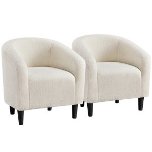 Set of 2 Boucle Club Chair