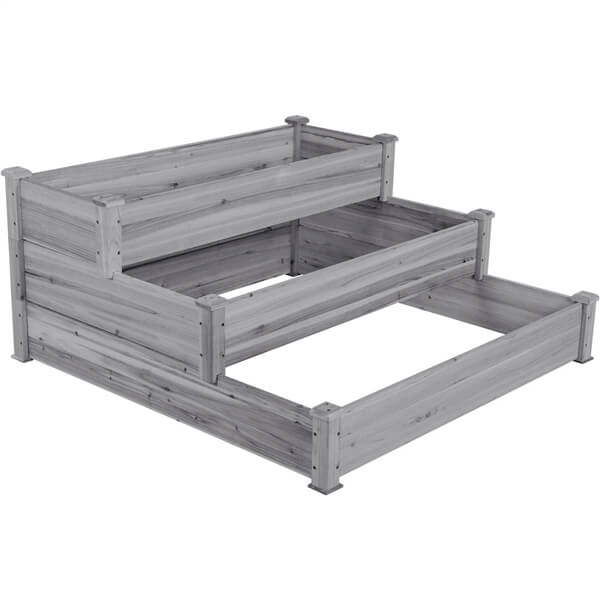 Yaheetech 3 Tier Raised Garden Bed Fir Wood - Image 7