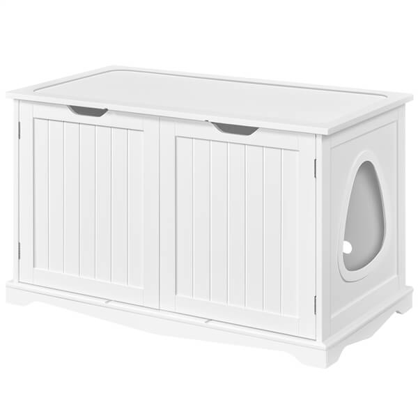 Yaheetech Cat Litter Box Enclosure. Litter Cabinet Furniture Hidden - Image 2