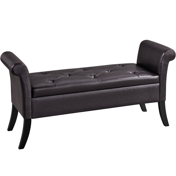 Yaheetech 52in Ottoman Bench Folding Storage Ottoman Bench - Image 3