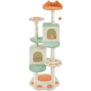 Yaheetech 58?? Tall Cat Paw-Shaped Play Tower