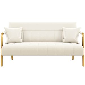Yaheetech 30 W Modern Sofa Small Sofa Luxurious Velvet Fabric