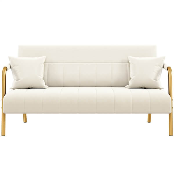 Yaheetech 30 W Modern Sofa Small Sofa Luxurious Velvet Fabric