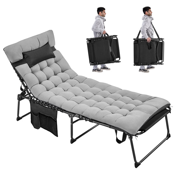Yaheetech 5 Position Folding Tanning Chair - Image 2