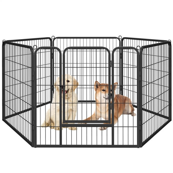 Yaheetech Wide Panel Dog Playpen. 6 Panels 32 inch - Image 6