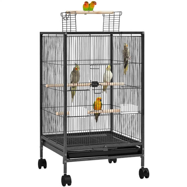Yaheetech 35 inch Wrought Iron Bird Cage - Image 2