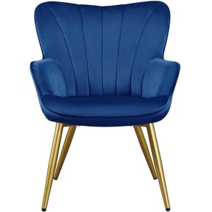 Yaheetech Velvet Accent Chair