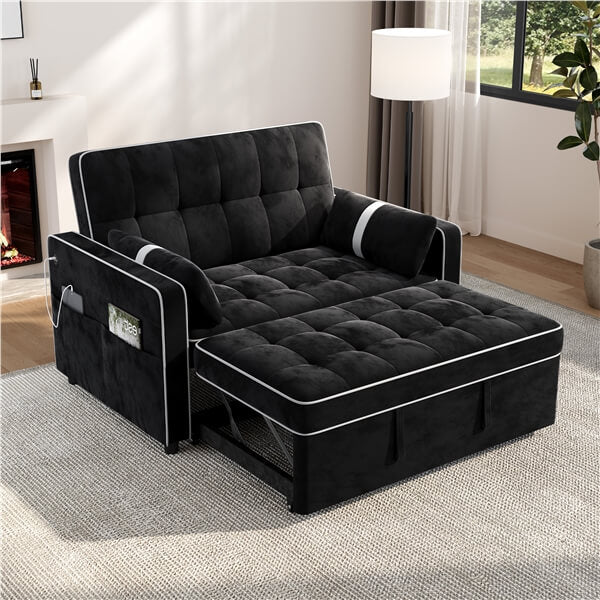 Yaheetech 3-in-1 Pull-Out Sofa Bed - Image 3