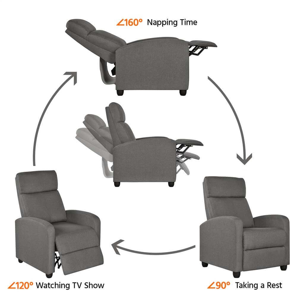 Yaheetech Recliner Chair Sofa - Image 8