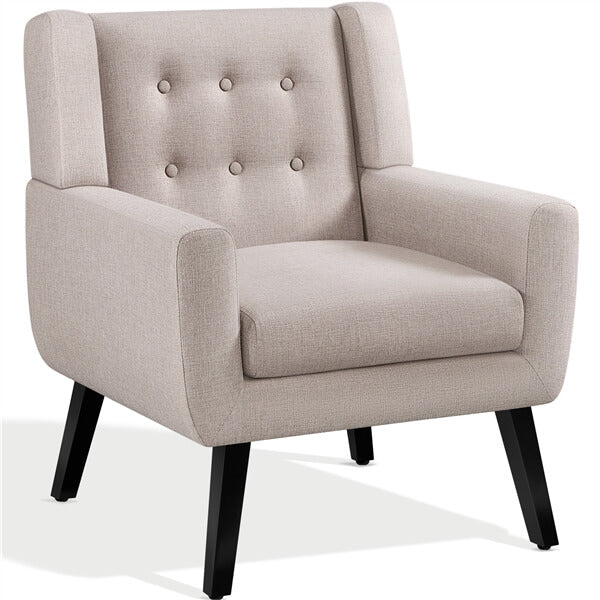 Yaheetech Modern Button Tufted Armchair - Image 2