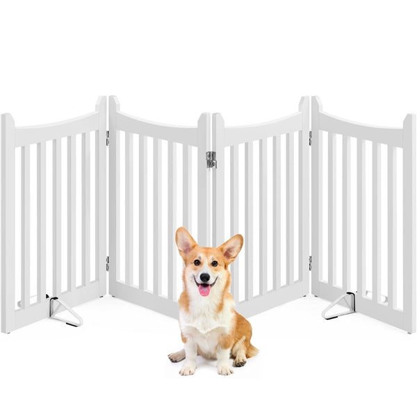 Yaheetech 24 H Freestanding Pet Gate for Dogs - Image 2