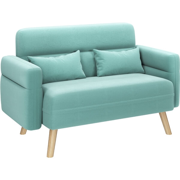 Yaheetech 46.5 W Small Fabric Loveseat Sofa - Image 2