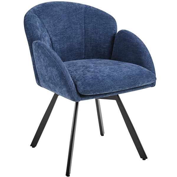 Yaheetech Flower-shaped Chenille Accent Armchair - Image 2