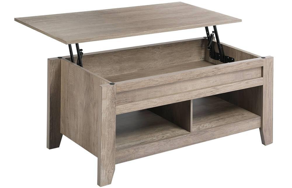 Yaheetech Wood Coffee Table Lift Up Coffee Table - Image 2