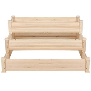 Yaheetech 3 Tier Raised Garden Bed Fir Wood