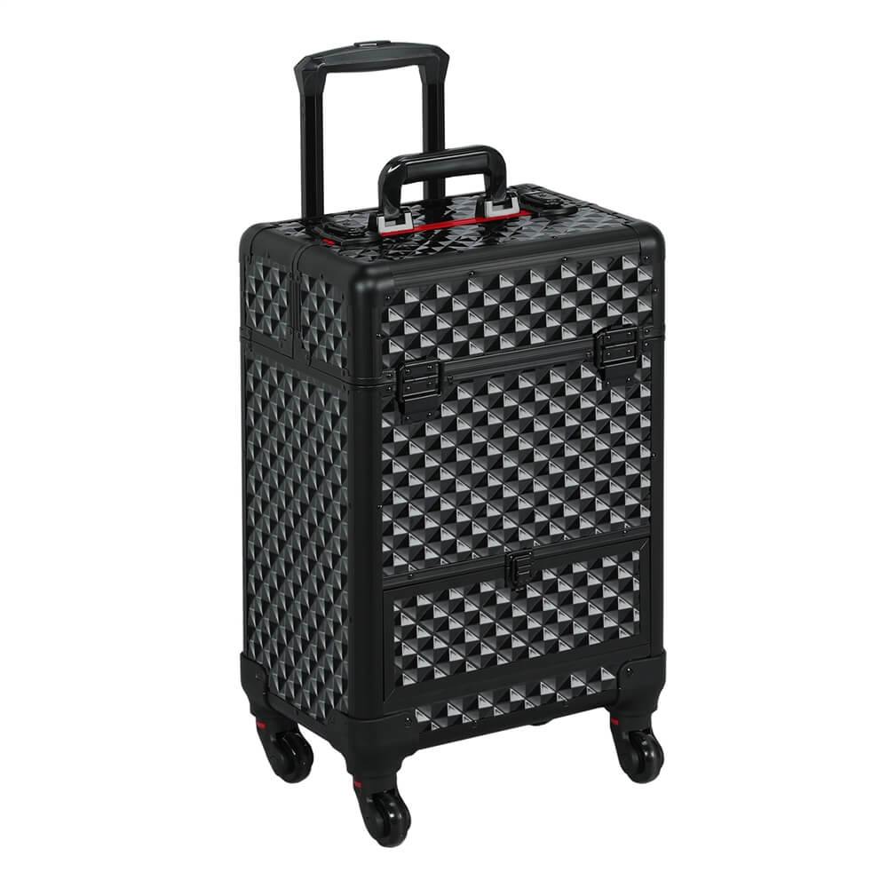 Yaheetech Makeup Case Black 21.8 inch - Image 2