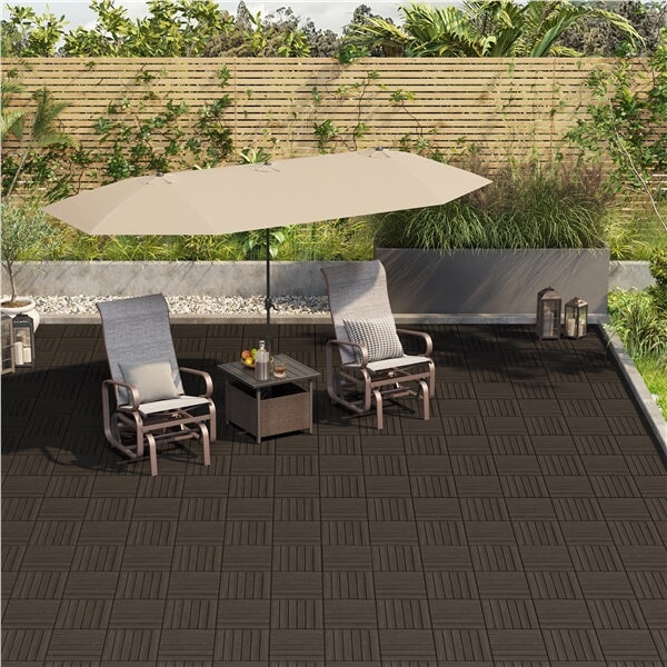 Yaheetech 27pcs Acacia Wood.Interlocking Deck Tiles - Image 17