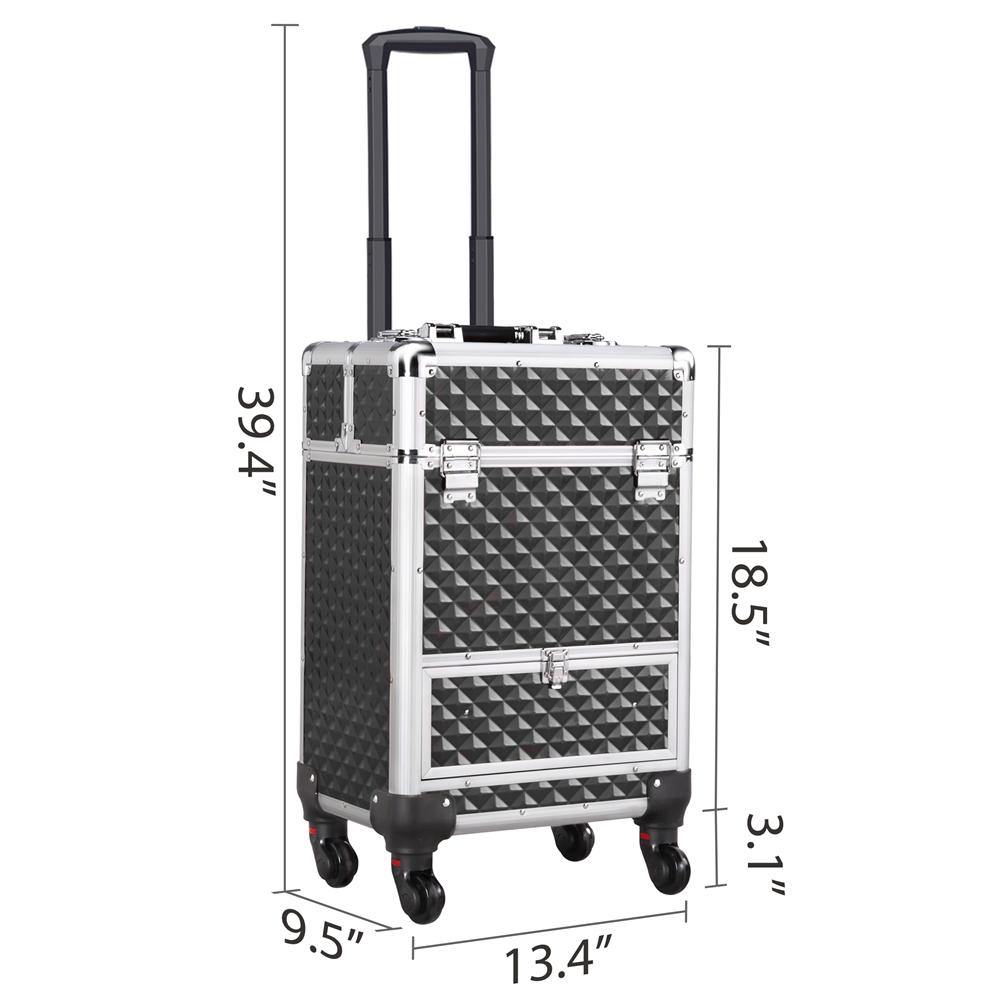 Yaheetech Aluminum Cosmetic Case 22 Inch - Image 5