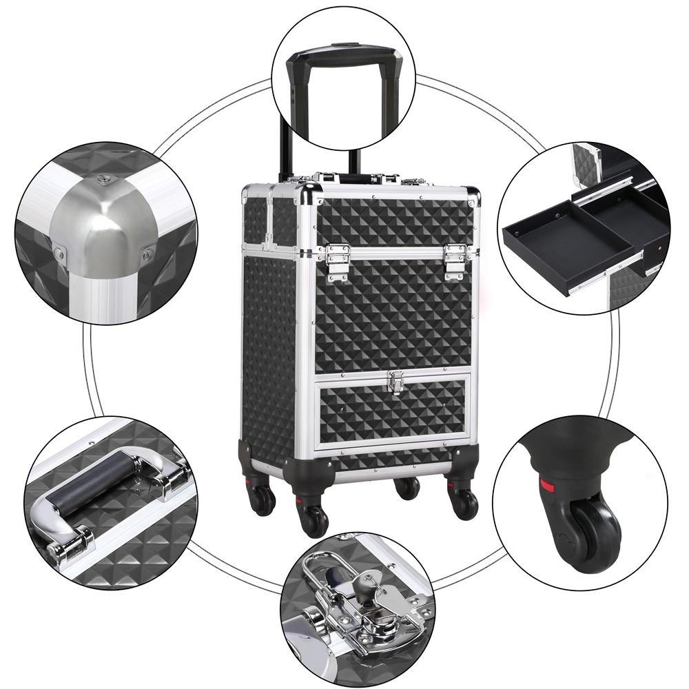 Yaheetech Aluminum Cosmetic Case 22 Inch - Image 8