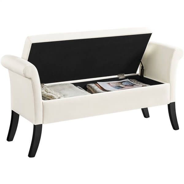 Yaheetech Modern Fabric Tufted Storage Bench - Image 2