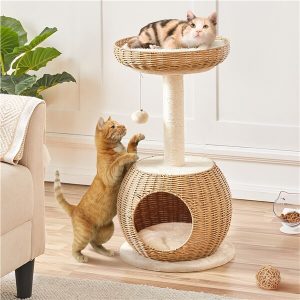 29.5?? Tall Rattan Cat House