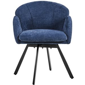 Yaheetech Flower-shaped Chenille Accent Armchair