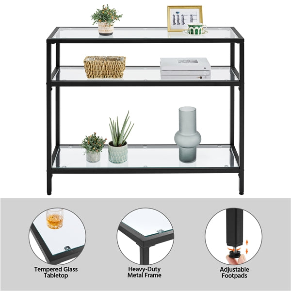 Yaheetech Tempered Glass Console Table - Image 4
