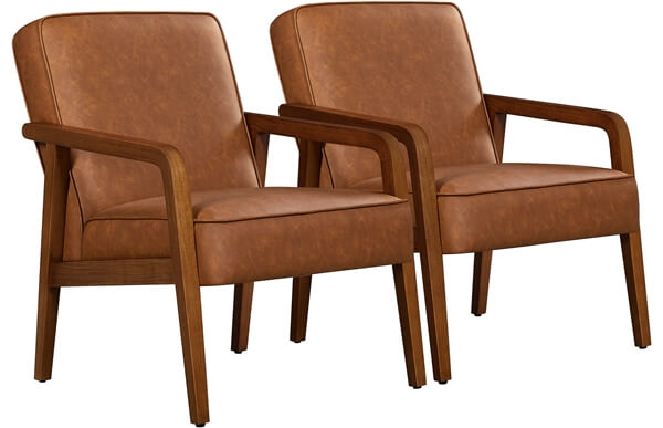 Yaheetech Mid-Century Modern Upholstered Lounge Chair - Image 14