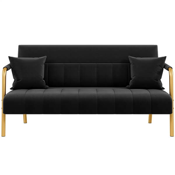 Yaheetech 30 W Modern Sofa Small Sofa Luxurious Velvet Fabric - Image 8