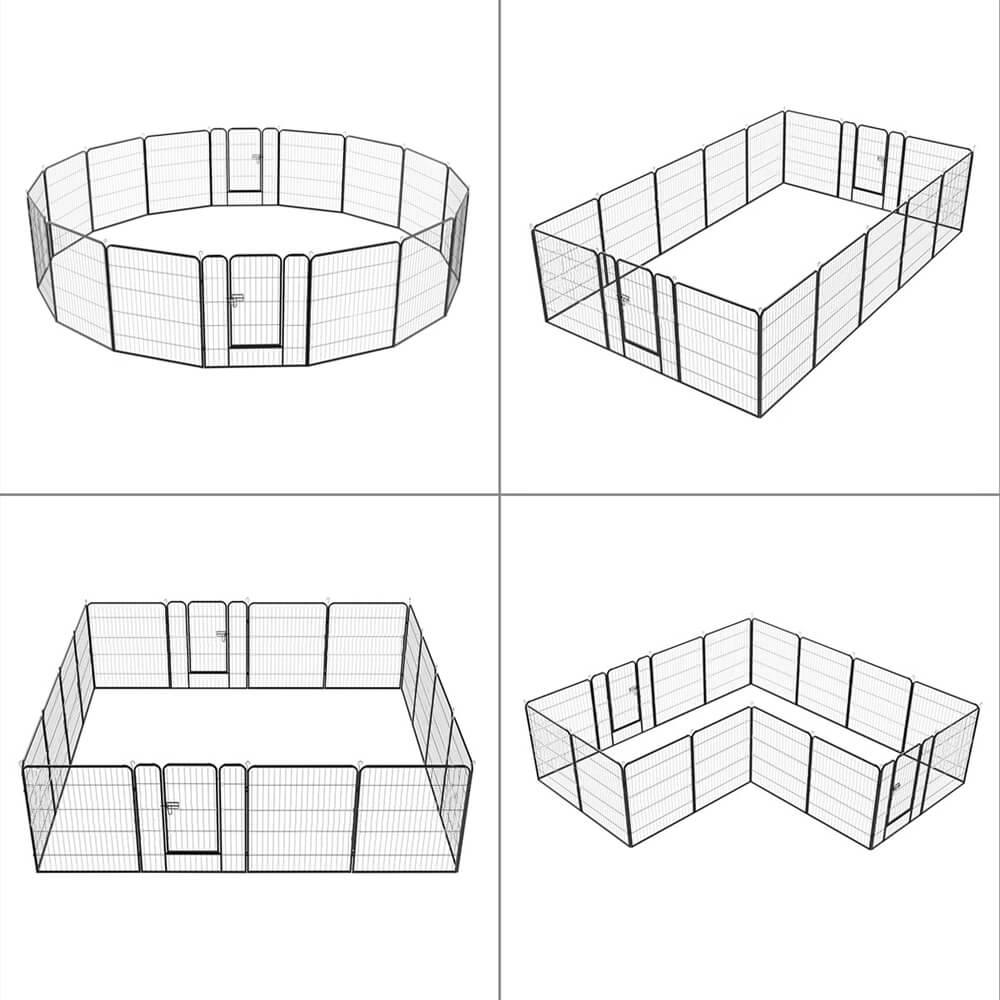 Yaheetech Dog Playpen 16 Panels 32 Inch - Image 5