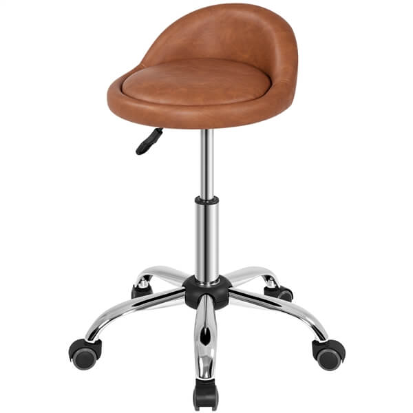 Yaheetech PU Leather Rolling Bar Stool - Image 2